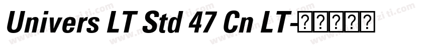 Univers LT Std 47 Cn LT字体转换
